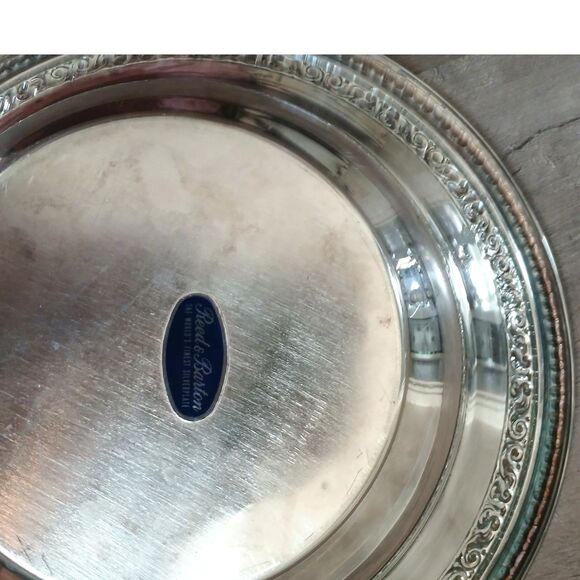 Vintage Reed Barton 1950's silverplate 10" serving bowl Mid-Century Modern - Picture 2 of 4